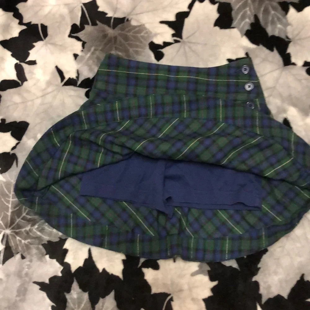 Lands End Kids Plaid Holiday Skirt - Picture 6 of 9